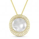 0.50ct Round Cut Diamond Pendant & Chain Necklace 2-Tone 14k Yellow & White Gold 0.50ct Round Cut Diamond Pendant & Chain Necklace 2-Tone 14k Yellow & White Gold