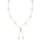 8mm White Freshwater Pearl Ladies Beaded Necklace in 14k Yellow or White Gold 8mm White Freshwater Pearl Ladies Beaded Necklace in 14k Yellow or White Gold