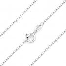Italy .925 Sterling Silver Gauge 019 1mm Thin Box Link Italian Chain Necklace Italy .925 Sterling Silver Gauge 019 1mm Thin Box Link Italian Chain Necklace