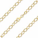 .925 Italy Sterling Silver 14k Yellow Gold 5mm Cable Link Italian Chain Necklace .925 Italy Sterling Silver 14k Yellow Gold 5mm Cable Link Italian Chain Necklace