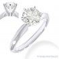 Forever Brilliant Round Cut Moissanite 14k White Gold Solitaire Engagement Ring