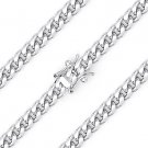 5.1mm Miami Cuban Curb Link Italy .925 Sterling Silver w/ Rhodium Chain Necklace 5.1mm Miami Cuban Curb Link Italy .925 Sterling Silver w/ Rhodium Chain Necklace