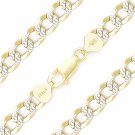 Cuban Curb Sterling Silver 14k Yellow Gold Men's 8.5mm Link Italy Chain Bracelet Cuban Curb Sterling Silver 14k Yellow Gold Men's 8.5mm Link Italy Chain Bracelet