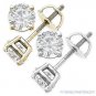 Forever Brilliant 1.00 ct Round Cut Moissanite 14k Gold Screwback Stud Earrings