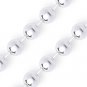 5mm Polished Ball Bead Link Italian Chain Bracelet .925 Italy Sterling Silver