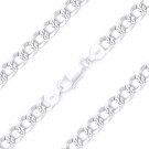 Cuban Curb Pave 6mm Link Men's Italian Chain Bracelet Italy .925 Sterling Silver Cuban Curb Pave 6mm Link Men's Italian Chain Bracelet Italy .925 Sterling Silver