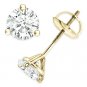 Forever Brilliant 1.50 ct Round Cut Moissanite Martini Stud Earrings in 14k Gold