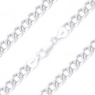 Cuban Curb Pave 7mm Link Men's Italian Chain Bracelet Italy .925 Sterling Silver Cuban Curb Pave 7mm Link Men's Italian Chain Bracelet Italy .925 Sterling Silver