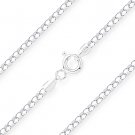 Coreana 1.8mm Mirror Link .925 Sterling Silver w/ Rhodium Italian Chain Necklace