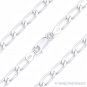 5.2mm Open Link Italian Cable Chain Necklace in Solid .925 Italy Sterling Silver