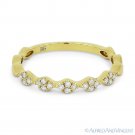 0.14ct Round Cut Diamond Cluster Band 14k Yellow Gold Stackable Anniversary Ring 0.14ct Round Cut Diamond Cluster Band 14k Yellow Gold Stackable Anniversary Ring