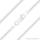 1.9mm Miami Cuban Curb Link Men's Italian Chain Necklace in .925 Sterling Silver