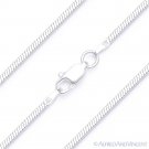 1.4mm 4-Sided Box-Snake Link Italian Chain Bracelet in 925 Italy Sterling Silver