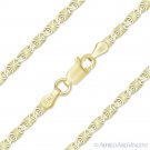 2.4mm Valentino Link Chain Necklace 925 Italy Sterling Silver w/ 14k Yellow Gold 2.4mm Valentino Link Chain Necklace 925 Italy Sterling Silver w/ 14k Yellow Gold