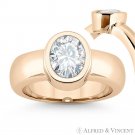 Forever Classic Oval Cut Moissanite Solitaire Engagement Ring in 14k Rose Gold Forever Classic Oval Cut Moissanite Solitaire Engagement Ring in 14k Rose Gold