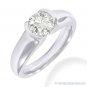 Round Cut Forever ONE D-E-F Moissanite 14k White Gold Solitaire Engagement Ring