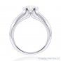 Round Cut Forever ONE D-E-F Moissanite 14k White Gold Solitaire Engagement Ring