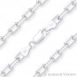 5.5mm Anchor Link Italian Cable Solid .925 Italy Sterling Silver Chain Necklace