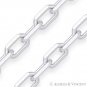 5.5mm Anchor Link Italian Cable Solid .925 Italy Sterling Silver Chain Necklace