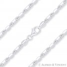2.8mm Bar Link Heshe Italian Chain Necklace in Solid .925 Italy Sterling Silver 2.8mm Bar Link Heshe Italian Chain Necklace in Solid .925 Italy Sterling Silver