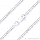 1.9mm Gauge 050 Snake Link Italian Chain Necklace in .925 Italy Sterling Silver 1.9mm Gauge 050 Snake Link Italian Chain Necklace in .925 Italy Sterling Silver