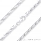 3.2mm .925 Italy Sterling Silver G320 Flexible Snake Link Italian Chain Bracelet 3.2mm .925 Italy Sterling Silver G320 Flexible Snake Link Italian Chain Bracelet