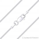 0.9mm G020 Snake Link Italy 925 Sterling Silver & Rhodium Italian Chain Necklace