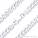 4.5mm Cuban / Curb Link Italian Chain Solid .925 Italy Sterling Silver Bracelet 4.5mm Cuban / Curb Link Italian Chain Solid .925 Italy Sterling Silver Bracelet