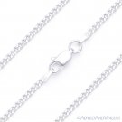 Solid Italy .925 Sterling Silver 2.1mm Cuban / Curb Link Italian Chain Bracelet Solid Italy .925 Sterling Silver 2.1mm Cuban / Curb Link Italian Chain Bracelet