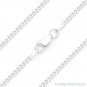 Solid Italy .925 Sterling Silver 2.1mm Cuban / Curb Link Italian Chain Bracelet