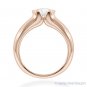 Round Cut Forever ONE D-E-F Moissanite 14k Rose Gold Solitaire Engagement Ring