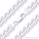 9.2mm Cuban / Curb Link Italian Chain Solid .925 Italy Sterling Silver Bracelet 9.2mm Cuban / Curb Link Italian Chain Solid .925 Italy Sterling Silver Bracelet