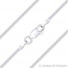 1.2mm G030 Snake Link Italy 925 Sterling Silver & Rhodium Italian Chain Necklace 1.2mm G030 Snake Link Italy 925 Sterling Silver & Rhodium Italian Chain Necklace