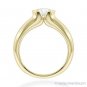 Round Cut Forever ONE D-E-F Moissanite 14k Yellow Gold Solitaire Engagement Ring