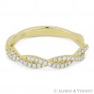 0.25 ct Round Diamond Anniversary Band Stackable 14k Yellow Gold Right-Hand Ring 0.25 ct Round Diamond Anniversary Band Stackable 14k Yellow Gold Right-Hand Ring