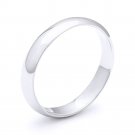 3mm Plain Dome Wedding Band in Plain Solid 925 Sterling Silver - Men's / Women's 3mm Plain Dome Wedding Band in Plain Solid 925 Sterling Silver - Men's / Women's