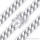 12mm Thick Miami Cuban Curb Link Italy Sterling Silver w/ Rhodium Chain Necklace 12mm Thick Miami Cuban Curb Link Italy Sterling Silver w/ Rhodium Chain Necklace
