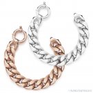 15mm Thick Cuban Curb Link Italian Chain Bracelet in .925 Italy Sterling Silver