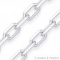 5.5mm D-Cut Anchor Cable Link Italian .925 Italy Sterling Silver Chain Bracelet