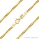 1.9mm Miami Cuban Link 925 Sterling Silver 14k Yellow Gold-Plated Chain Necklace 1.9mm Miami Cuban Link 925 Sterling Silver 14k Yellow Gold-Plated Chain Necklace