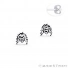 Native American Warrior Indian Head Charm Stud Earrings in .925 Sterling Silver Native American Warrior Indian Head Charm Stud Earrings in .925 Sterling Silver