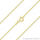 0.8mm Thin Snake Link Italy Chain Necklace .925 Sterling Silver 14k Yellow Gold 0.8mm Thin Snake Link Italy Chain Necklace .925 Sterling Silver 14k Yellow Gold