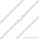 1.6mm D-Cut Anchor Cable Link 925 Italy Sterling Silver & Rhodium Chain Necklace 1.6mm D-Cut Anchor Cable Link 925 Italy Sterling Silver & Rhodium Chain Necklace