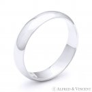 5mm Plain Dome Wedding Band in Plain Solid 925 Sterling Silver - Men's / Women's 5mm Plain Dome Wedding Band in Plain Solid 925 Sterling Silver - Men's / Women's