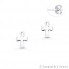 Egyptian Ankh Cross Key-of-Life Charm Oxidixed 925 Sterling Silver Stud Earrings Egyptian Ankh Cross Key-of-Life Charm Oxidixed 925 Sterling Silver Stud Earrings
