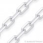 1.6mm D-Cut Anchor Cable Link Italian .925 Italy Sterling Silver Chain Necklace