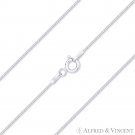 0.8mm G015 Snake Link Italy 925 Sterling Silver & Rhodium Italian Chain Necklace 0.8mm G015 Snake Link Italy 925 Sterling Silver & Rhodium Italian Chain Necklace