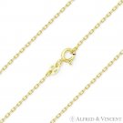 1.2mm DCut Anchor Cable Link 925 Italy Sterling Silver 14k Y Gold Chain Necklace 1.2mm DCut Anchor Cable Link 925 Italy Sterling Silver 14k Y Gold Chain Necklace