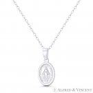 Holy Mother Mary Miraculous Medal Marian Cross .925 Sterling Silver 19mm Pendant Holy Mother Mary Miraculous Medal Marian Cross .925 Sterling Silver 19mm Pendant
