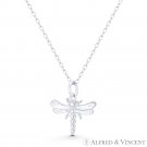 Dragonfly Insect Charm 18x16mm Pendant Solid 925 Sterling Silver Animism Jewelry Dragonfly Insect Charm 18x16mm Pendant Solid 925 Sterling Silver Animism Jewelry